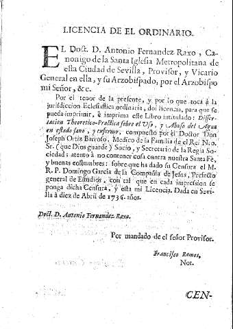 Licencia de el ordinario