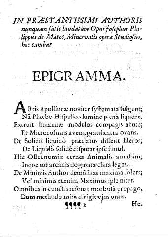 In praestantissimi authoris... Epigramma