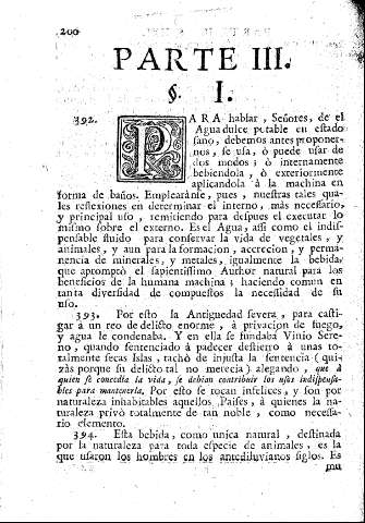 Parte III [De el vso interno, y externo de el agva en estado sano]