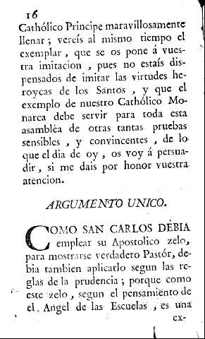 Argumento unico
