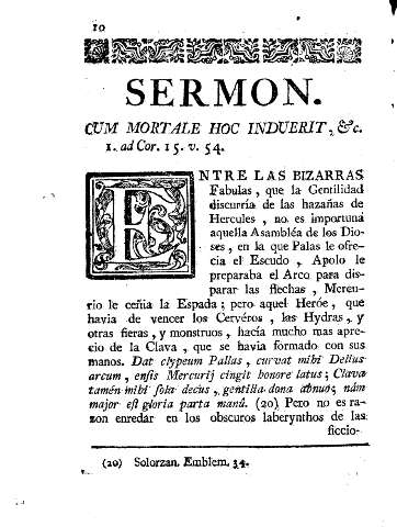 Sermon. Cum mortale hoc induerit, etc. i. ad Cor. 15. v. 54.