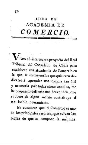 Idea de academia de comercio