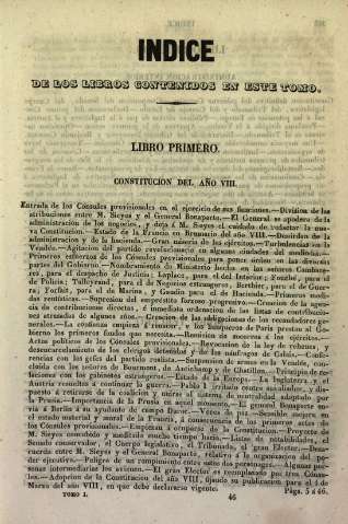 Indice de los libros contenidos en este tomo.