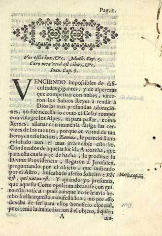 Vos estis luz, etc. Math.Cap.5. Caro mea verè est cibus, etc. Ioan. Cap.6.