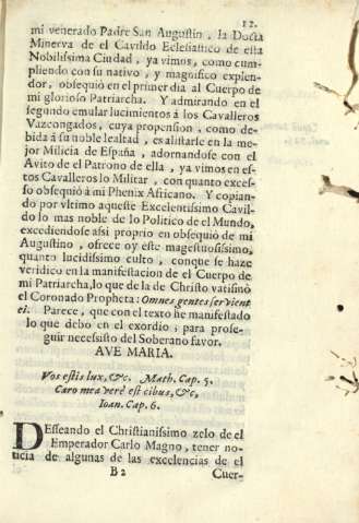 Vos estis lux, etc. Math.Cap.5. Caro mea verè est cibus, etc. Ioan.Cap.6.