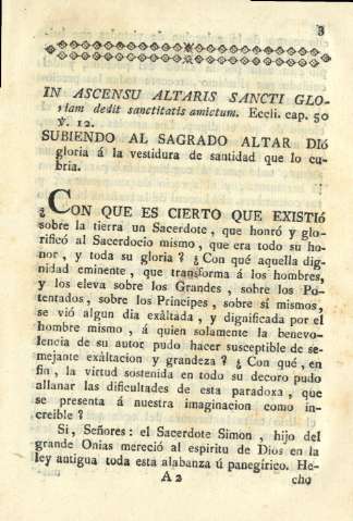 In ascensu altaris sancti gloriam ... Eccli. cap. 50 v.12.
