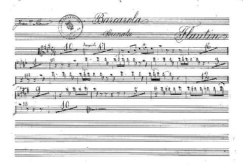 Barcarola serenata. Falutin