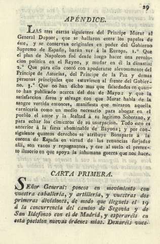 Apéndice. Carta primera