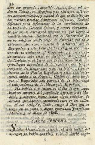 Carta tercera