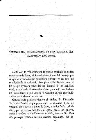 X. Ventajas del establecimiento de esta Sociedad. Sus progresos y decadencia