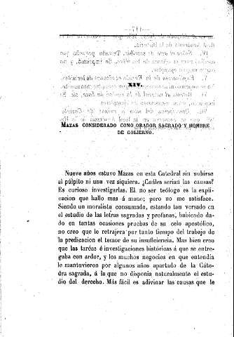 XIV. Mazas considerado como orador sagrado y hombre de gobierno