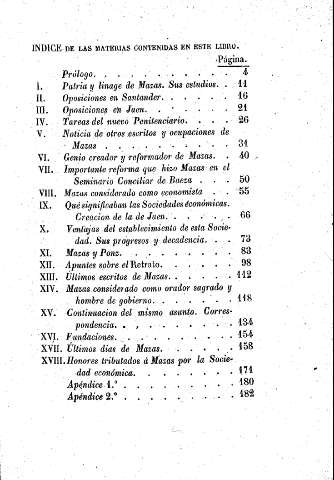 Indice de las materias contenidas en este libro