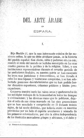 Del arte árabe en España