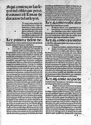 [Aqui comienzan las leyes del estilo...] a II