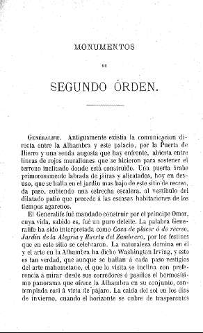 Monumentos de segundo órden