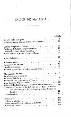 Índice de materias