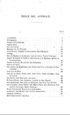 Indice del apéndice