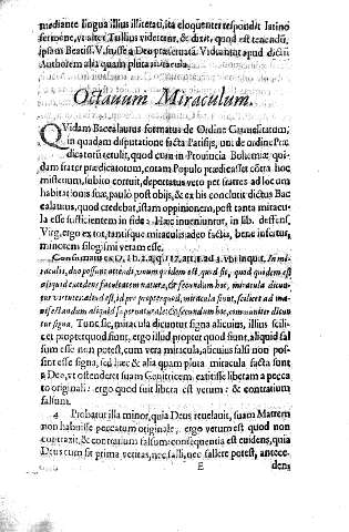 Octavum Miraculum.