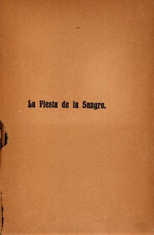 La fiesta de la sangre