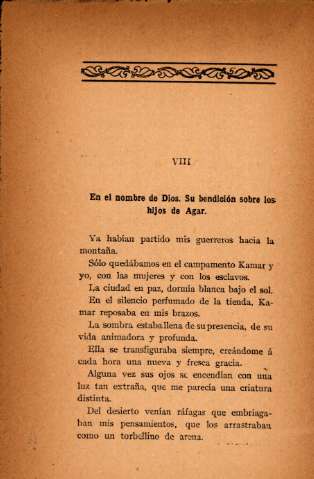 VIII. En el nombre de Dios. Su bendición sobre los hijos de Agar