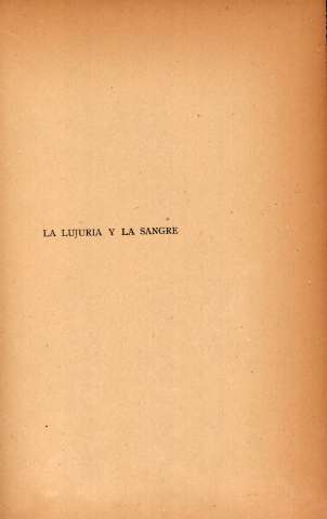 La lujuria y la sangre