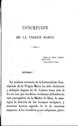 Concepción de la Virgen María