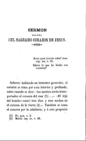 Sermón para el día del Sagrado Corazón de Jesús