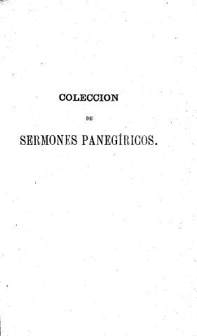Coleccion de sermones panegíricos