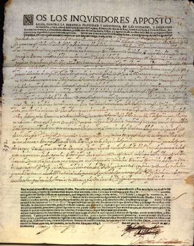 Nos los inquisidores appostolicos, contra la heretica prauedad y appostosia, en las ciudades, obispados de Cordoba, y Iaen ... conviene que ninguno tenga, venda, ni lea un Libro ... cuio titulo es Misterios de la pasion y muerte de Christo ...