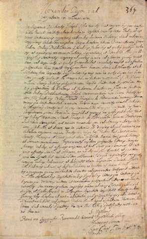 Bula de Alejandro VII dirimiendo en contra de los franciscanos algunas cuestiones con los dominicos sobre la devoción al Santo Rosario