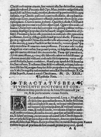 [Tractatus beati Vicentii doctoris...] A II