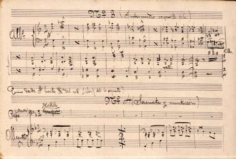 Nº 3 (Intermedio orquesta sola). Nº 4 (Serenata y mitación)