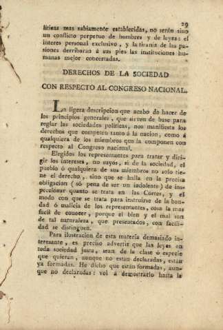 Derechos de la sociedad con respecto al Congreso Nacional