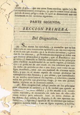Parte segunda. Seccion primera. Del diagnostico.