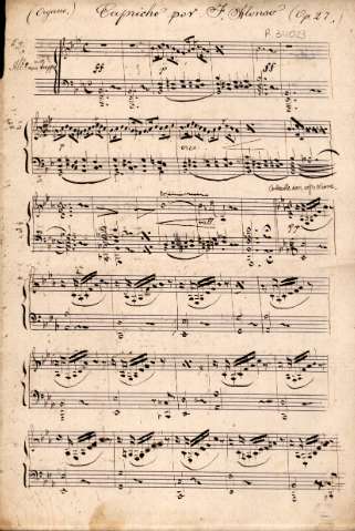 Capricho por F. Alonso. (Órgano)