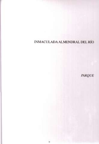 Inmaculada Almendral del Río. Parque