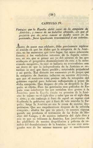 Capítulo IV. Ventajas que la España debió sacar de la conquista de América ...