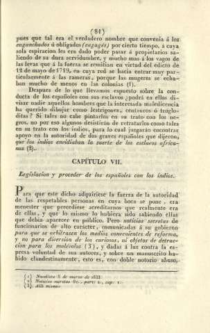 Capítulo VII. Legislación y proceder de los españoles con los indios.