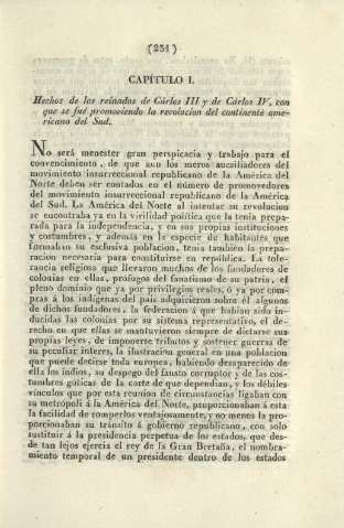 Capítulo I. Hechos de los reinados de Cárlos III y de Cárlos IV ...