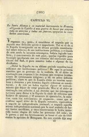Capítulo VI. La Santa Alianza y su material instrumento la Francia ...