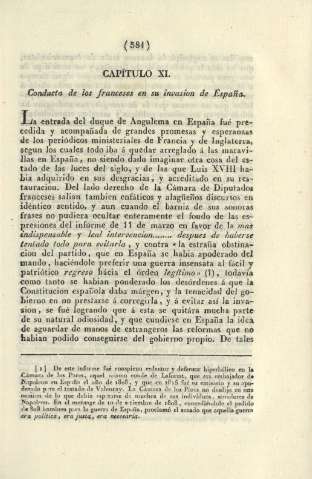 Capítulo XI. Conducta de los franceses en su invasion de España