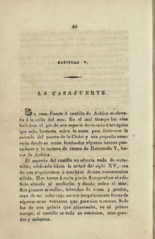 Capitulo V. La casa-fuerte