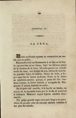 Capitulo VI. La cena