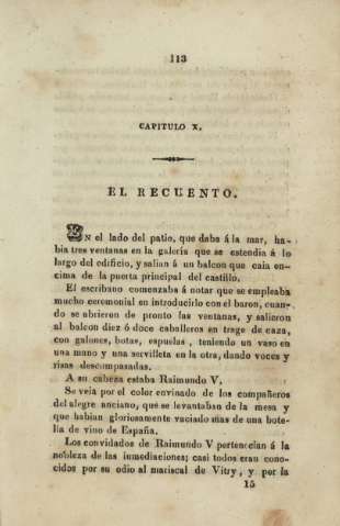 Capitulo X. El recuento
