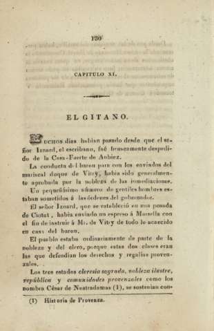 Capitulo XI. El gitano