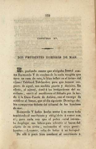 Capitulo XV. Los prudentes hombres de mar