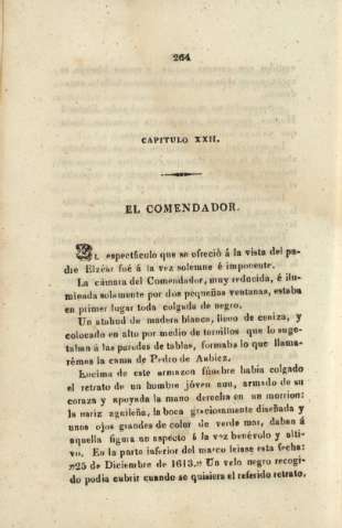 Capitulo XXII. El comendador