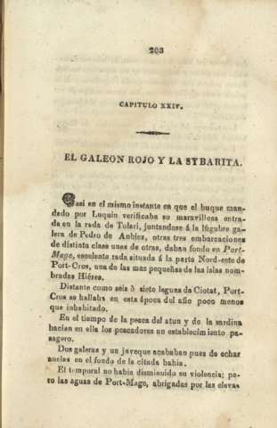 Capitulo XXIV. El galeon rojo y la sybarita