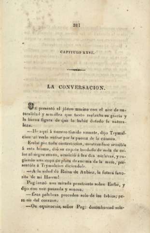 Capitulo XXVI. La conversacion