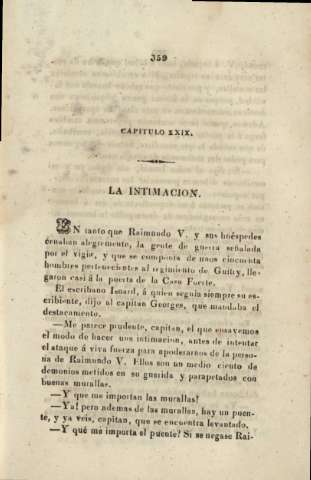 Capitulo XXIX. La intimacion